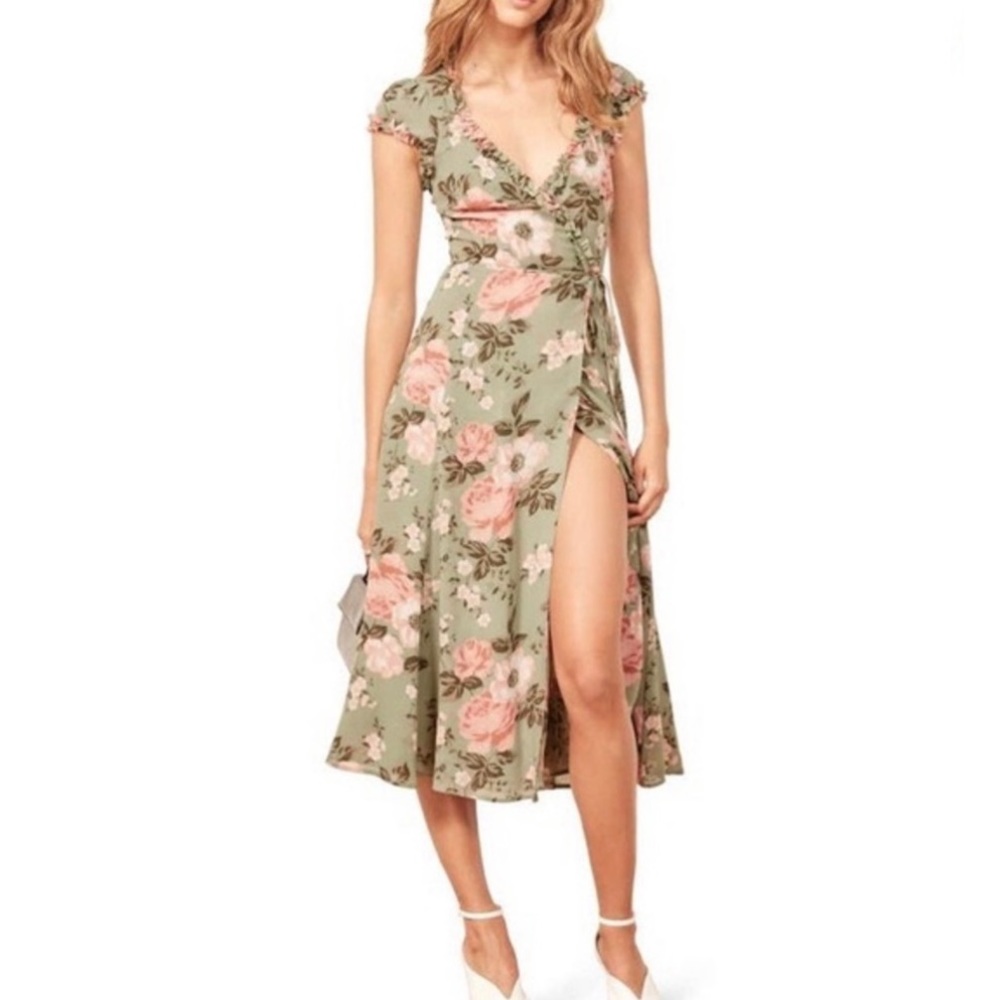 Reformation Gwenyth Wrap Dress Size 0